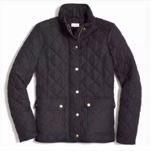 J. Crew Women’s Quilted Jacket in Dark Navy
